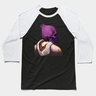 Purple Skull Punk Baseball T-Shirt